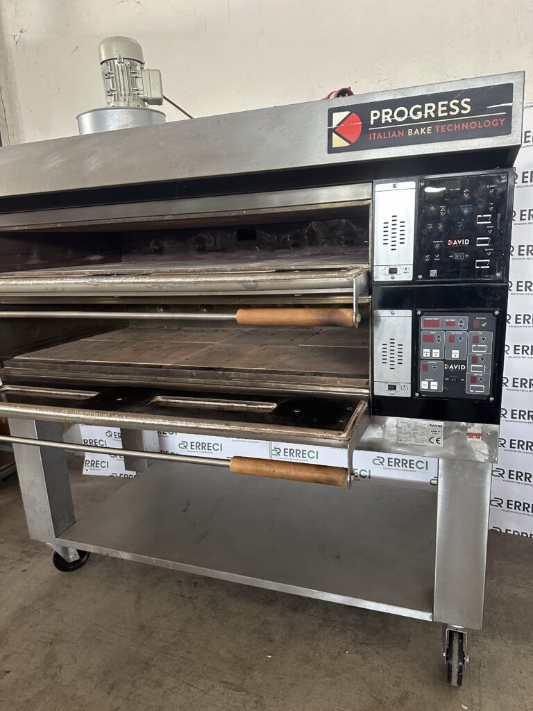 FORNO ELETTRICO PROFESSIONALE PER PIZZERIA E PANIFICAZIONE 2 CAMERE COMPLETO DI CAPPA CON ASPIRATORE - dettaglio prodotto